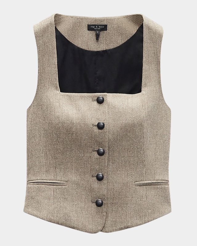 Mariana Plaid Vest